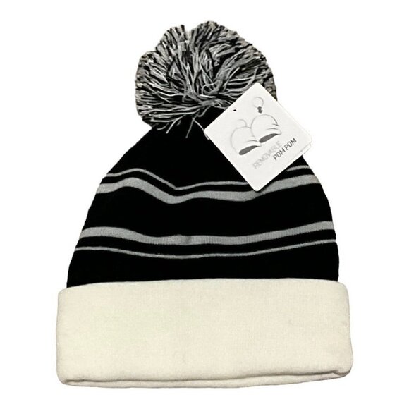 Puma P Removeable Pom Cuffed Beanie (2) - Picture 8 of 12
